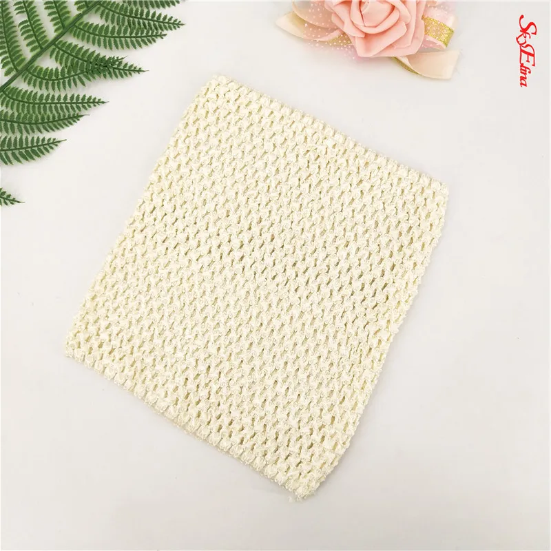 milk white 1 шт., 20*23 см, топы с юбкой-пачкой, 9 дюймов, эластичное вязаное крючком, на груди, ручной работы, трикотажная юбка, платье, аксессуары, белый цвет, 8Z SH939 - Цвет: milk white