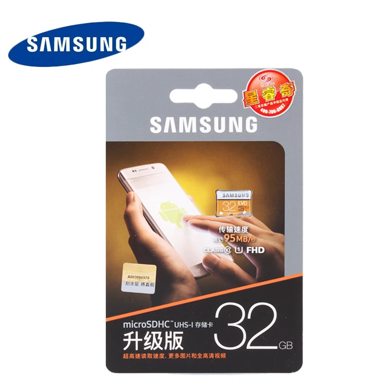 Samsung карты памяти 32 ГБ EVO 95 м/с Micro SD Class10 UHS 1 флэш карт microsd для планшета смартфон