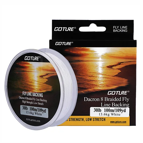 white 30LB Goture 100 м/109Yrd леска для ловли нахлыстом 8 нитей 20 фунтов/30 фунтов лавсановая плетеная леска с низкой растяжкой рыболовные аксессуары - Цвет: white 30LB