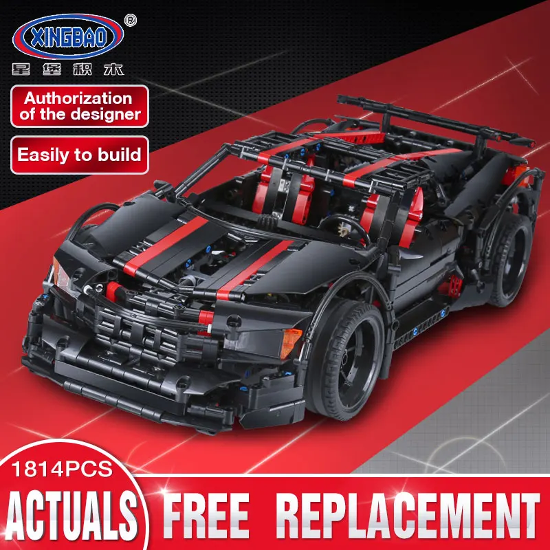 XINGBAO 07003 the Ultimate Sports Racing Car Compatible Technic Model Building Blocks Bricks MOC Brand Toys gift | Игрушки и хобби