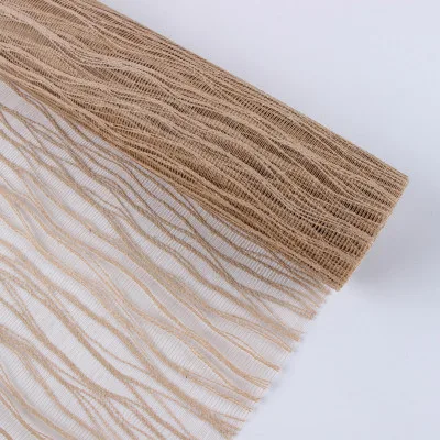 3 50 см, x5 Yard, матовая изящная Подарочная обертка, рулон рулонной бумаги, роскошная льняная Подарочная обертка, Свадебные или вечерние обертки для украшения, ping Mesh - Цвет: 3