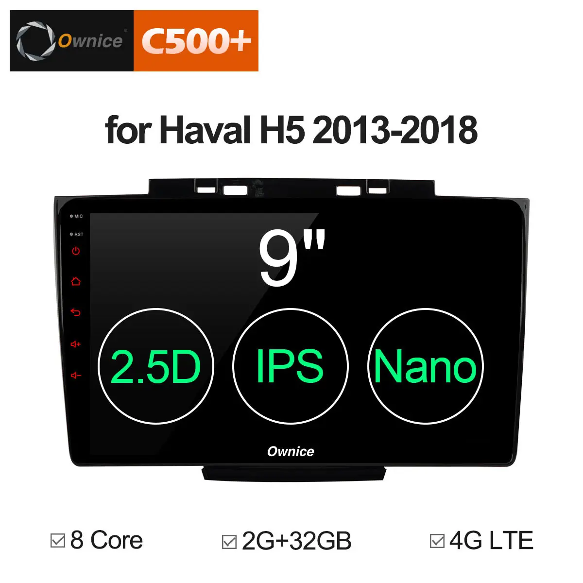Ownice C500 + G10 Android 8 1 автомобильный dvd плеер gps для Greatwall HAVAL Hover H5 H3 2013 2017 2018 аудио Радио