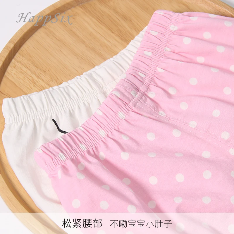 2018New Style Baby Shorts Summer 93%Cotton Girl's Panties soft cute Clothing Pink Dot Underwear Children's | Детская одежда и