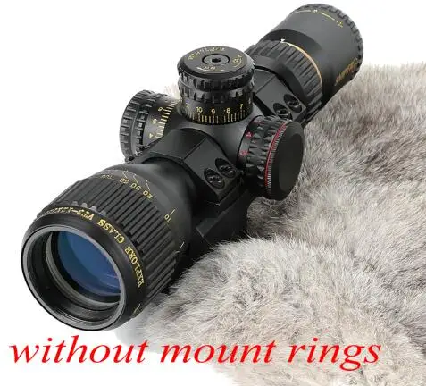 without mount rings Снайпер VT 3-12X32 FFP первый фокальный самолет оптические прицелы w крепление ringGlass травленая сетка тактический оптический прицел охотничий прицел - Цвет: without mount rings