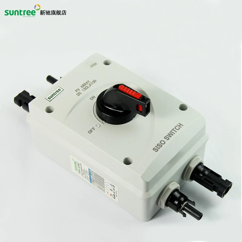 Солнечная система SISO 32A DC1000V PV DC водонепроницаемый изолирующий выключатель