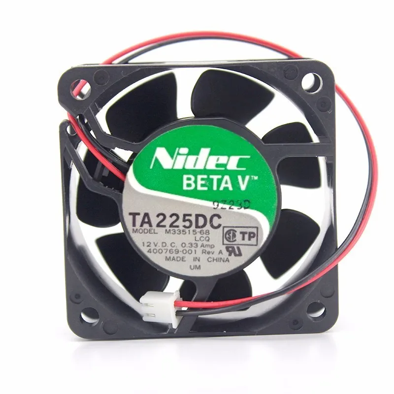 TA225DC M33515-68 DC 12V 0.33A 60x60x25 мм (6 см) 2 линии инвертор Сервер вентилятор охлаждения |