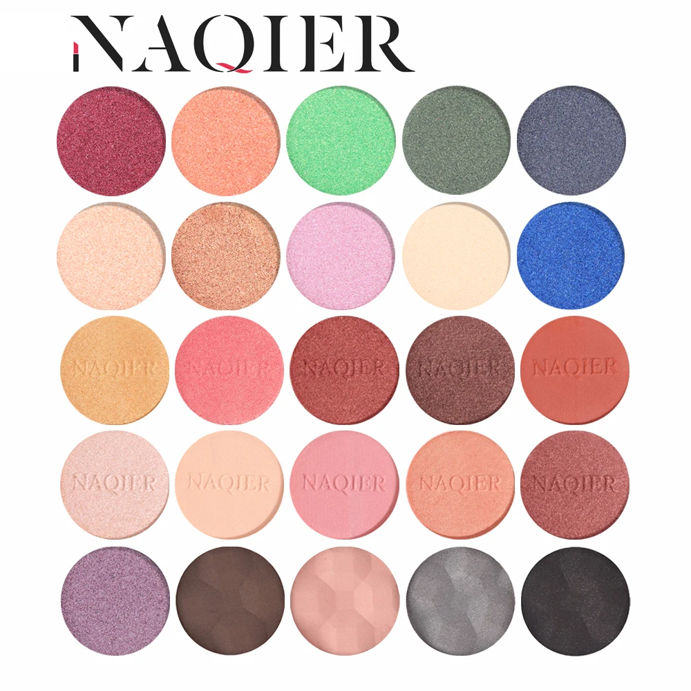 NAQIER тени для век макияж одиночные DIY пользовательские цвета матовый минеральный