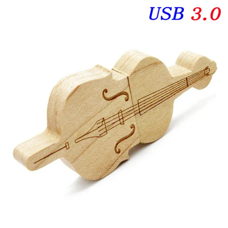 JASTER USB 3,0 деревянная гитара usb флеш-накопитель Виолончель Флешка 8 ГБ 16 ГБ 32 ГБ Музыкальная карта памяти Флешка u диск флешка - Цвет: D
