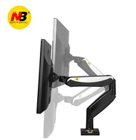 nb f85a desktop mechanical spring full motion 22 32 inch monitor holder mount arm with two usb ports bracket loading 2 8kgs