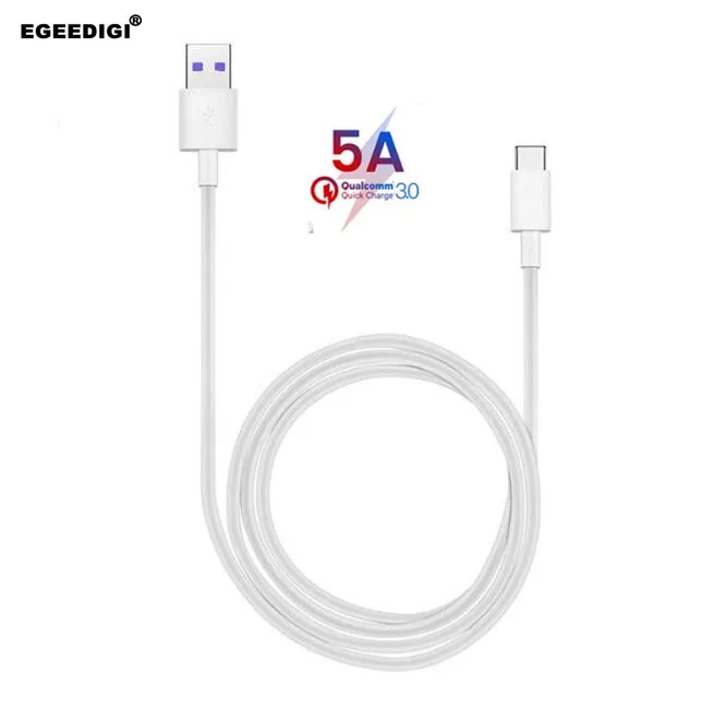 Egeedigi 5A супер зарядка USB type C кабель 0,25 м 0,5 м 1 м 2 м 3 м строка данных для huawei OnePlus samsung Быстрая зарядка type-C зарядка