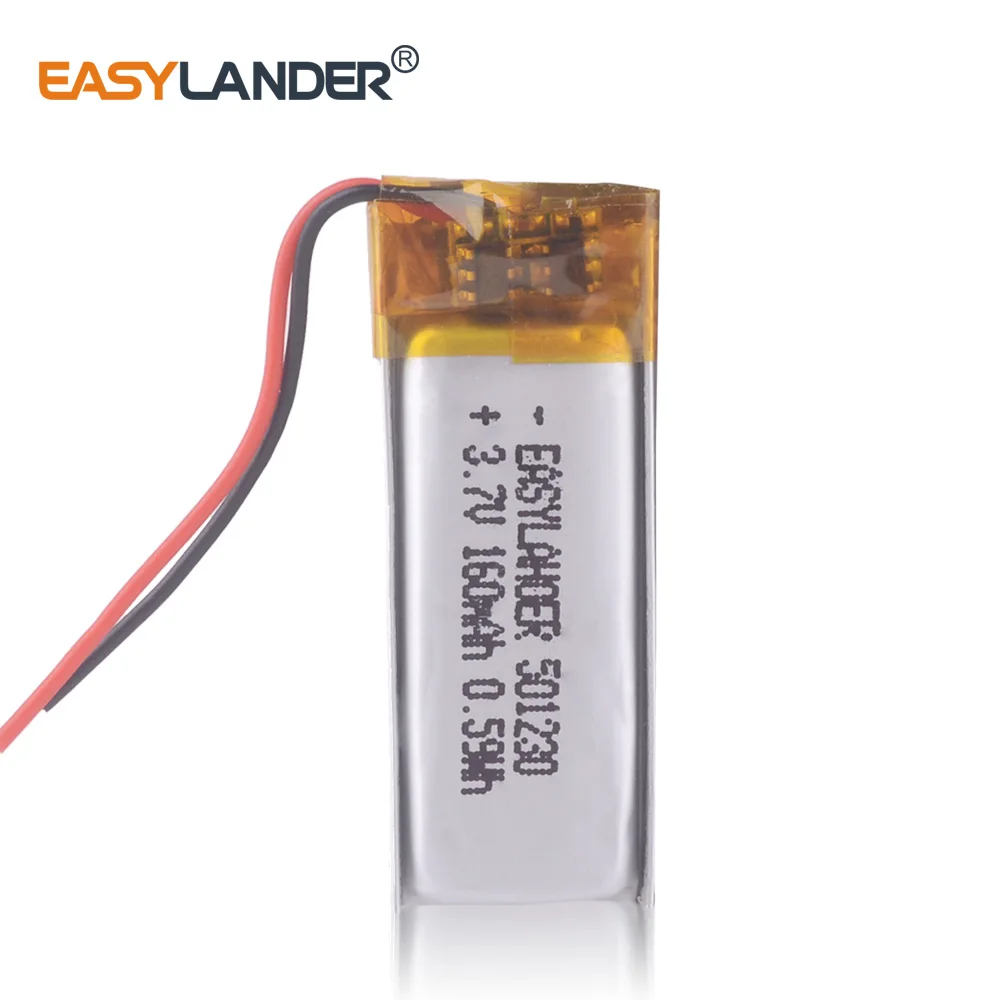501230 3 7 V 160mAh литий-полимерный литий-ионный аккумулятор для mp3 mp4 mp5 игрушек DVR умные