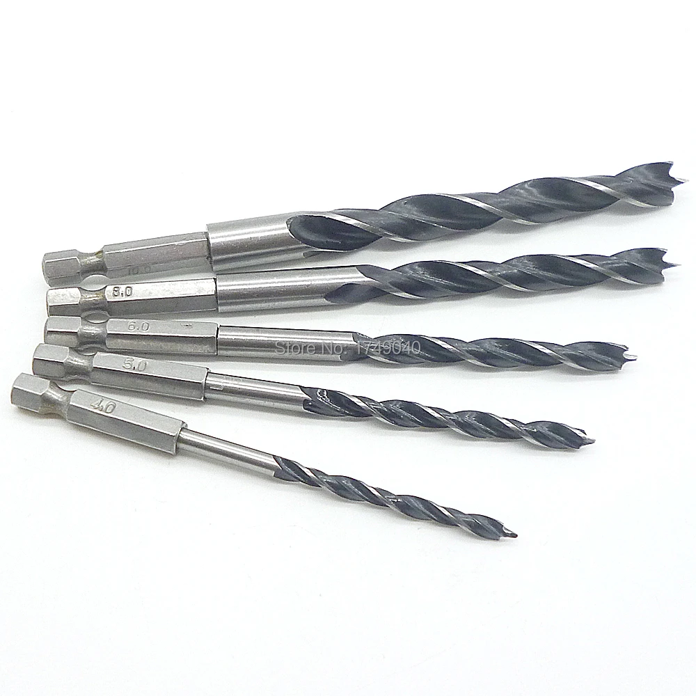 5 шт. быстросменный 1/4 &quot(6 35 мм) шестигранный хвостовик HCS острое сверло с