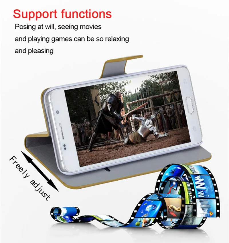 Huawei Honor 6C Pro Case 5.2 inch Cover Flip Leather Stand Wallet Card For 6Cpro JMM-L22 Coque Phone | Мобильные телефоны и
