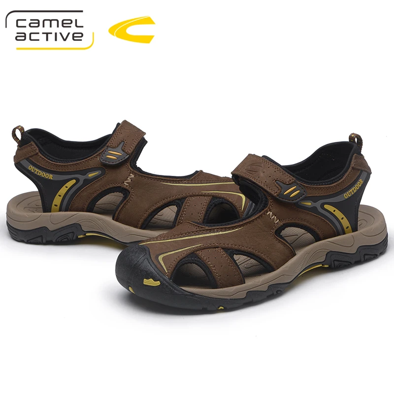 Camel Active/новые модные стильные мужские сандалии Повседневные Пляжные Шлепанцы из