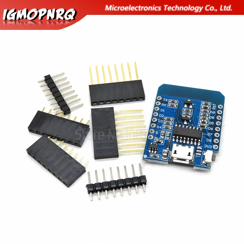 Мини-плата макетная ESP8266 1 комплект 3 В с контактами | Электронные компоненты и