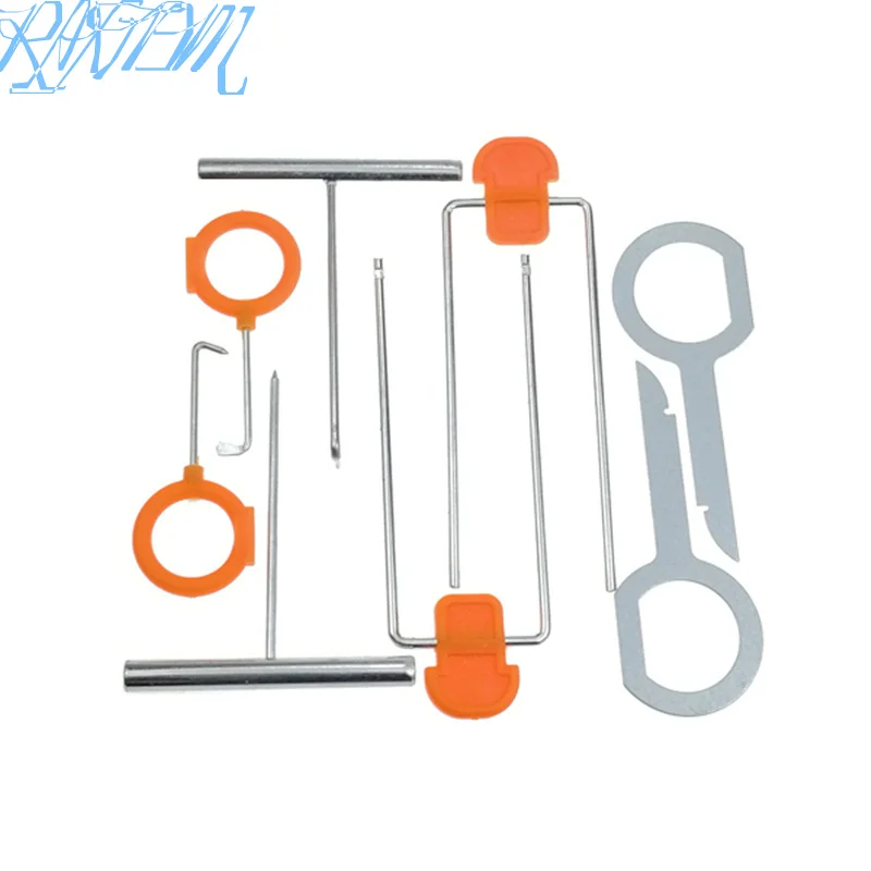 12 pcs/Set Auto Pry Open Tool Kit Car Radio Door Clip Panel For Nissan Teana X-Trail Qashqai Livina Tiida Sunny March Murano | Автомобили