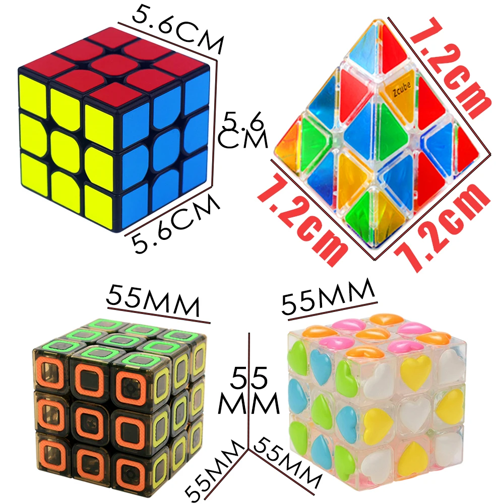 MF3RS Professional Speed MoYu' Cube 3*3*3 Lucid Pyramid Magic 3x3x3 Triangle for Kids Yj Cubo Megico Oiled Lubricant | Игрушки и