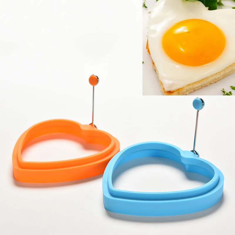 Силиконовые формы для яиц форма в виде сердца жарить жареное яйцо кольцо блины Форма для яиц инструмент для приготовления пищи