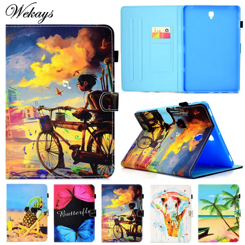 

Wekays For Samsung Tab S4 Cute Cartoon Leather Fundas Case For Samsung Galaxy Tab S4 2018 10.5 inch T830 T835 Tablet Cover Cases