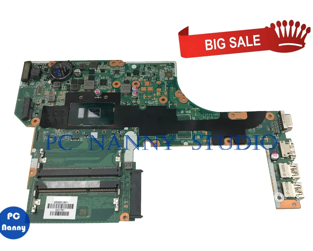 PCNANNY для HP Probook 450 470 G3 материнская плата ноутбука 830931 601 DA0X63MB6H1 I5 6200U