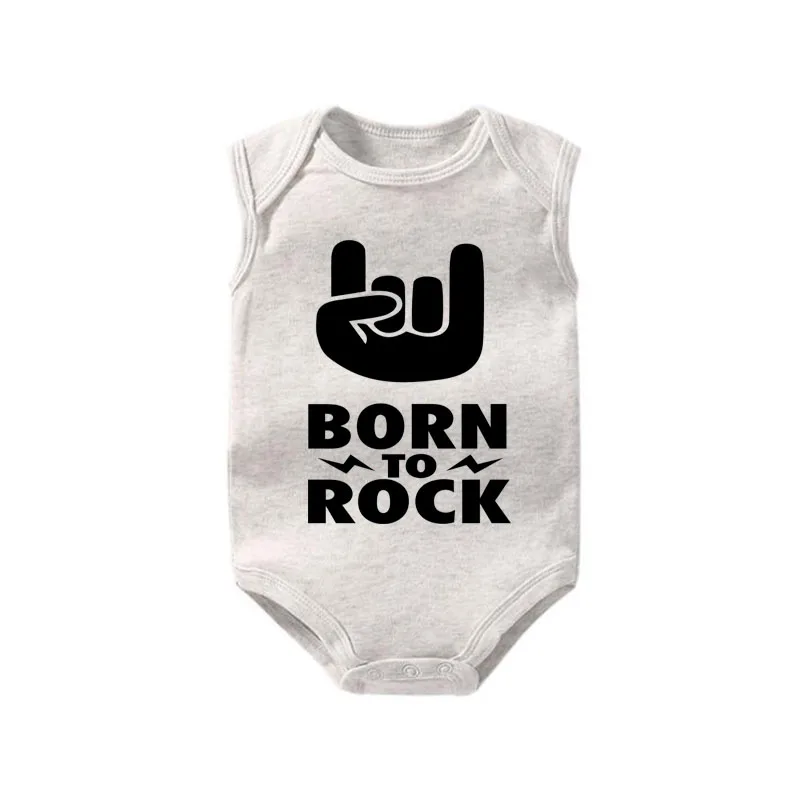 borntorock gray Боди для малышей «Born to Rock», хлопковая крутая одежда для малышей, подарок для малышей, альтернатива для малышей, рок-звезда, 0-12 месяцев - Цвет: borntorock gray