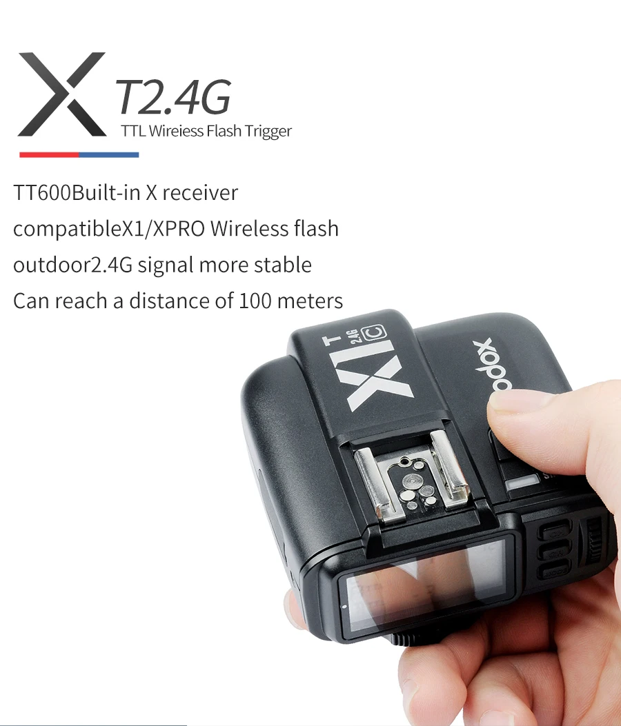 

Godox 2x TT685 TT685C TT685N TT685S TT685F TT685O 1/8000s TTL Flash Speedlite + X1T Trigger for Canon Nikon Sony Fuji Olympus