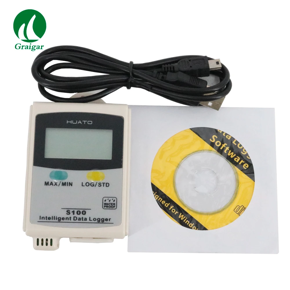 

S100-TH регистратор данных влажности и температуры водонепроницаемый интеллектуальный блок данных с программным обеспечением и USB