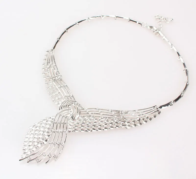 Винтажные прозрачные стразы ожерелье серьги набор посеребренные Африканские