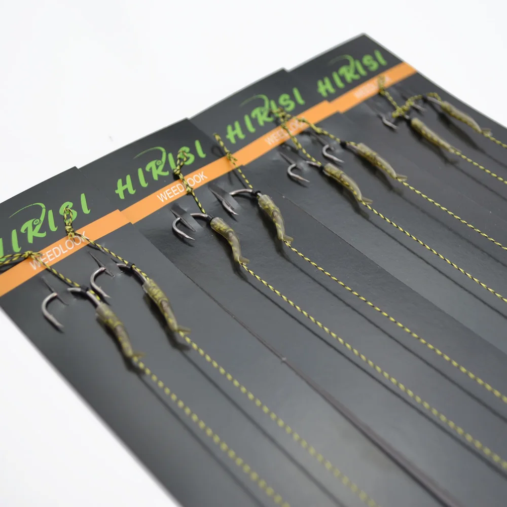 8xCarp рыболовные снасти для волос плетеная леска стальная нить крюк для ловли карпа Аксессуары для рыбалки терминальные снасти