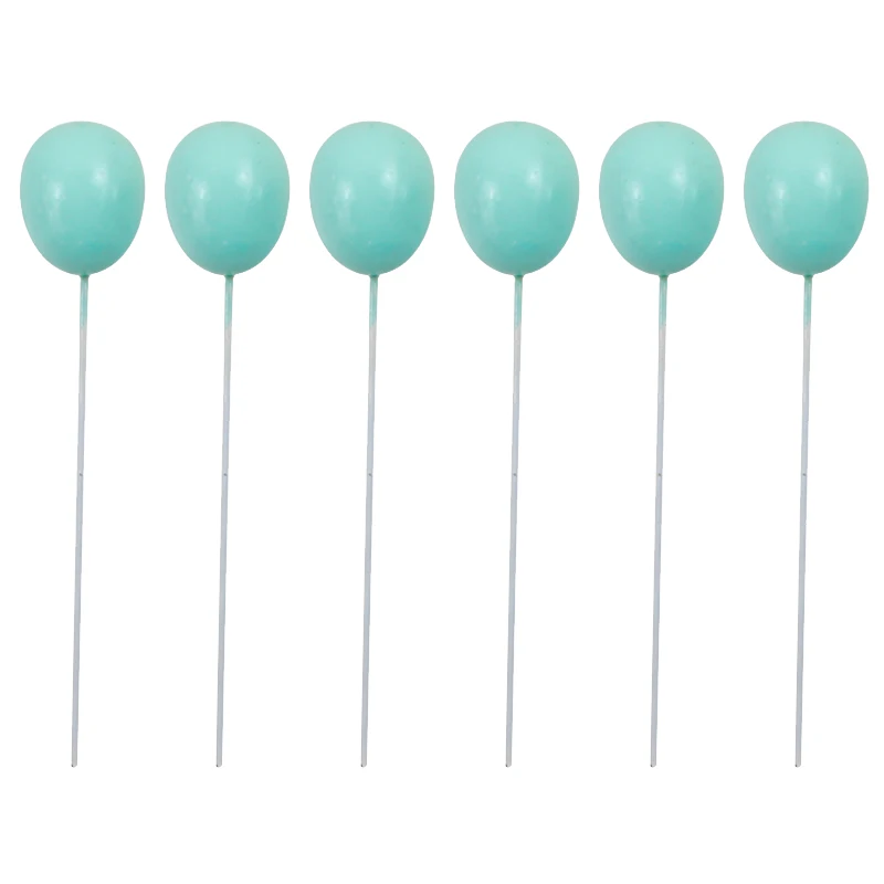 6pcs Balloon Радуга Единорог торт Топпер облако флажки для торта День рождения Дети сувениры декорирование тортов капкейк Топпер для свадебного десертного стола Декор - Цвет: 6pcs Balloon