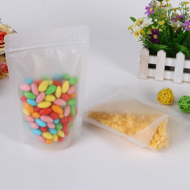 17*23+4cm Frosted Moisture-proof Food Bags Stand Up Pouch Ziplock Packaging for Beverage Coffee Snack Cookie Baking | Дом и сад