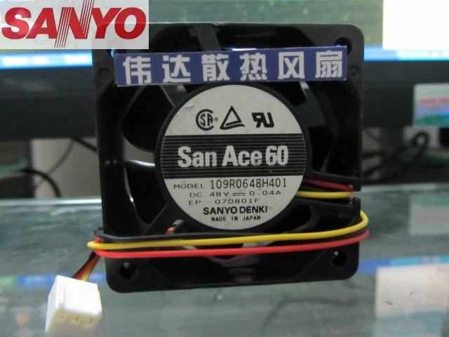 Оригинальный Для Sanyo 109R0648H401 6025 60 мм 6 см DC 48В 0.04A тихий беззвучный dc бесщеточный