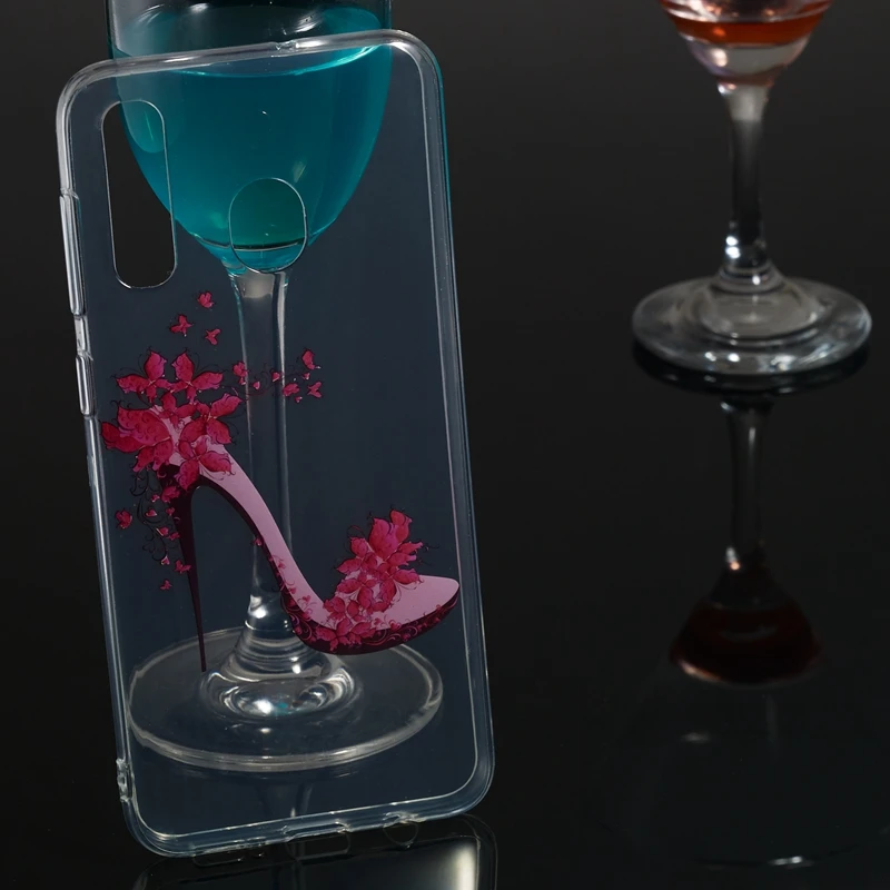 Мягкий чехол из ТПУ и ламинированного пластика для iPhone X XS huawei P30 Lite Y6 Y7 Pro 19 Galaxy M30 M20