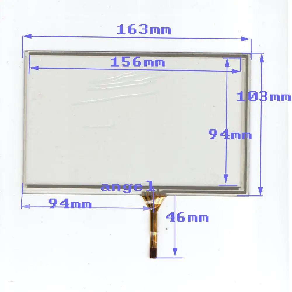 7-дюймовый четырехпроводной резистивный сенсорный экран рукописного ввода 163*103
