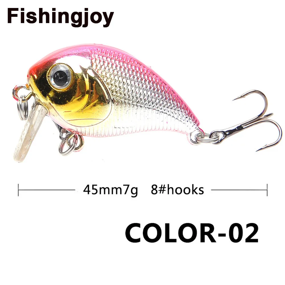 Fishingjoy мини воблер рыболовные приманки 45mm 7g Верхняя одежда Япония Жесткий