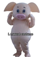 professional lovely pig mascot costume fancy dress cartoon suit adult size