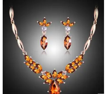 Роскошный набор ювелирных изделий из сплава циркония в Европе и Америке для