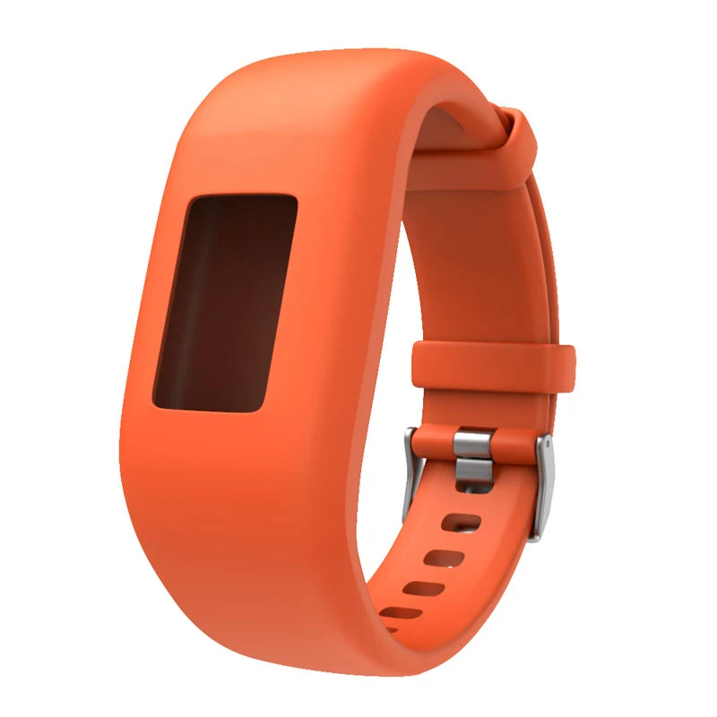 Оранжевый Спортивные часы ремешок силиконовые браслеты для Garmin Vívofit 3 JR 2 XR649 - Цвет: Оранжевый