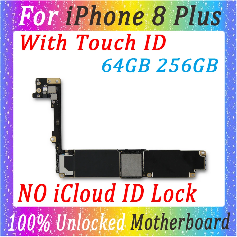 MB для iphone 8 Plus P материнская плата оригинальная разблокированная с/без сенсорной ID