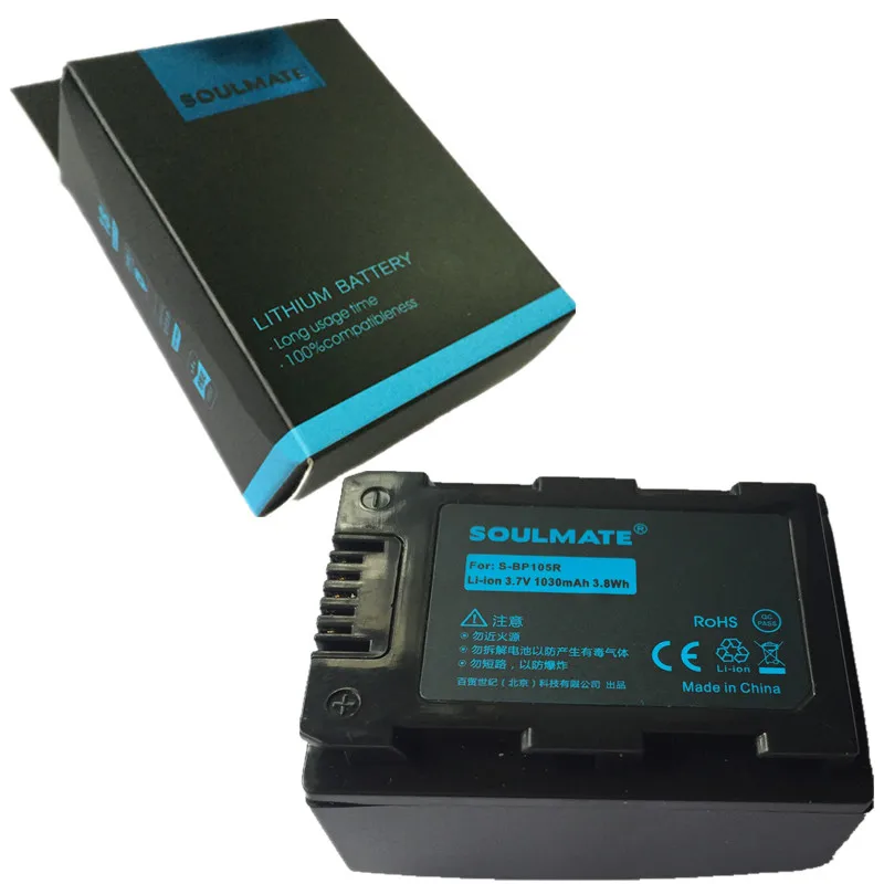SOULMATE IA BP105 Rlithium batteries pack BP105R батарея для цифровой камеры BP 105R SAMSUNG SMX F500 F501 F530 HMX F900