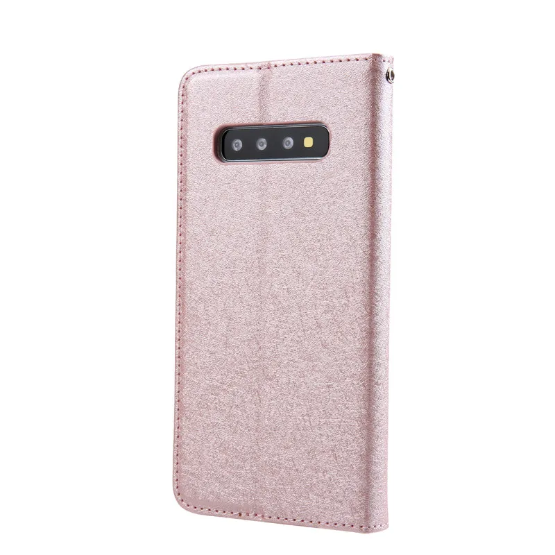 Модный чехол-книжка с бумажником для samsung Galaxy S10 S10Plus, чехол для телефона s, для Galaxy S10E Lite, шелковая кожа, с магнитом, чехол для карт