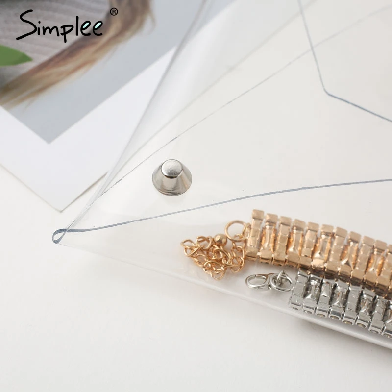 Simplee прозрачный ПВХ дорожные аксессуары женские летние пляжные