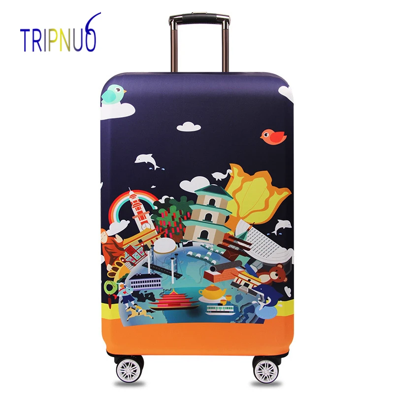 

Утолщенный чехол TRIPNUO для багажа в гонконгском городе, Эластичный Защитный чехол для чемодана, дорожные аксессуары, подходит для чемодана ...