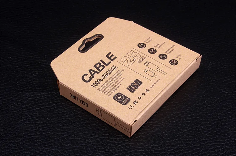 700 шт. оптовая продажа мобильный телефон микро USB кабель бумажная упаковочная