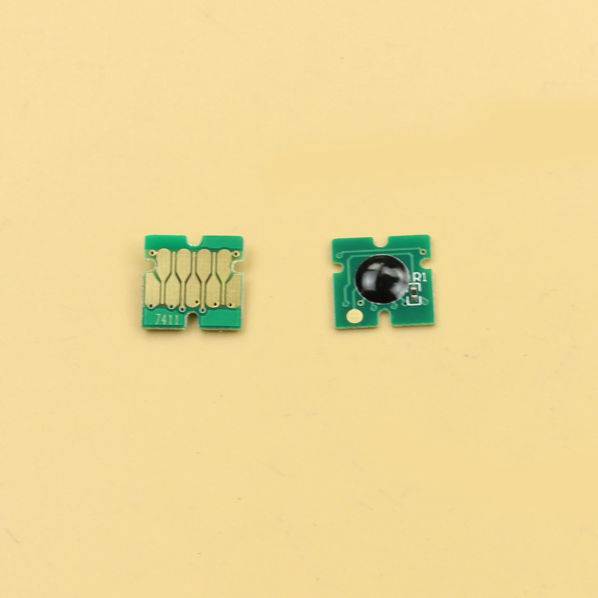10 комплектов F6070 чернила чип для Epson суреколор F6000 F7000 F6070 F7070 чипы для чернильного картриджа T7411-T7414