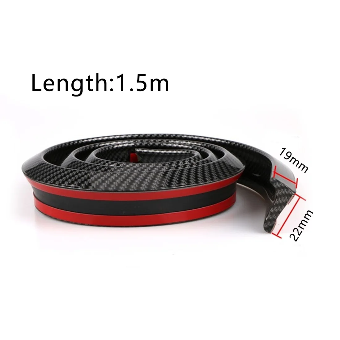 DIY Refit Spoiler 1.5M Car-Styling 5D Carbon Fiber Spoilers Styling Trunk Lip |