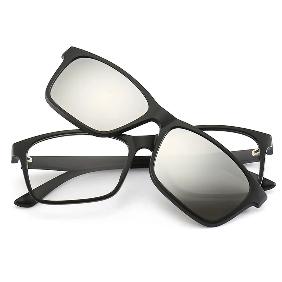 Newest 6 IN 1 Night Vision Glasses Polarized Sunglasses TR90 Retro Frame Eyewear Night Vision Driving Optical Glasses With Bag