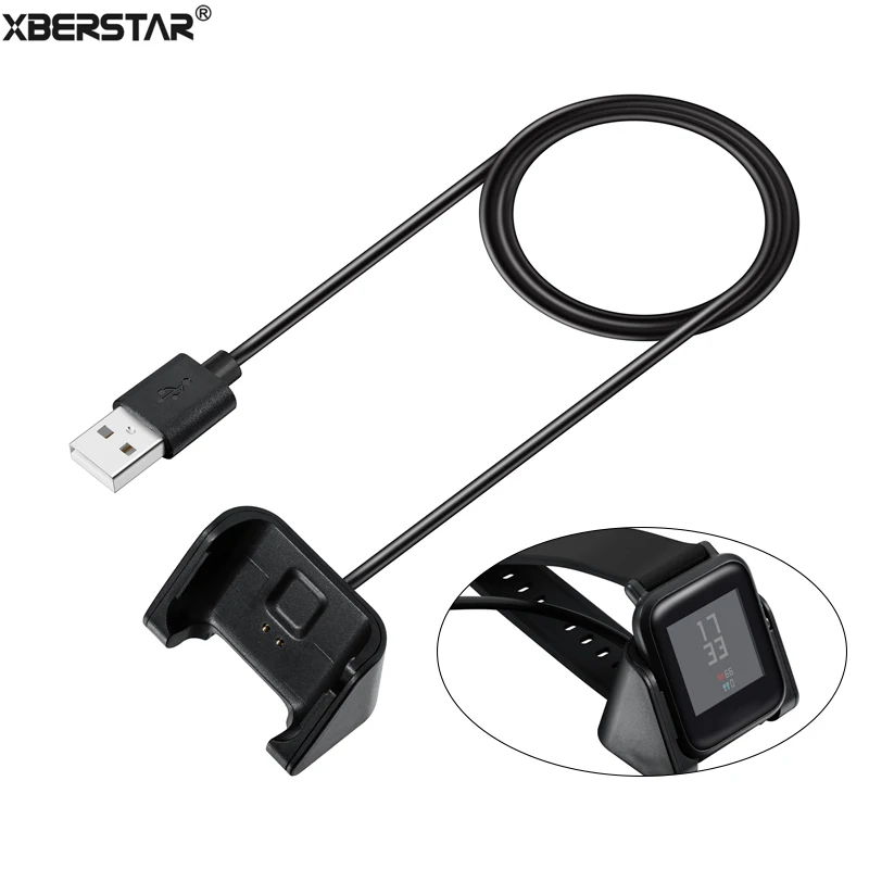 XBERSTAR 1 м USB Зарядка Док станция зарядное устройство для Xiaomi Huami Amazfit Bip BIT PACE Lite Youth