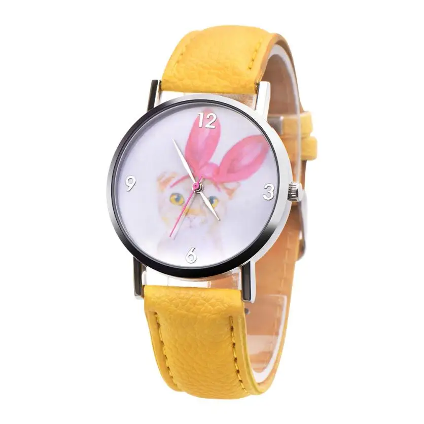 Модные повседневные женские наручные часы с тигровым принтом Ретро дизайн