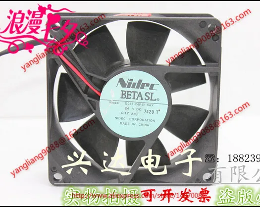 

Nidec D08T-24PS1 SAX DC 24V 0.17A 80x80x25mm Server Cooling Fan